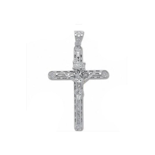 Large Crucifix Cross Pendant Fully Hallmarked 27 grams 92 x 55mm