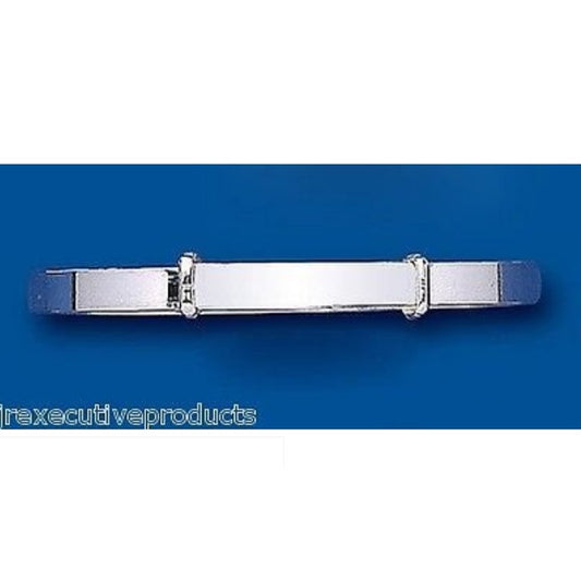 Solid Silver Child's Bangle 7 - 13 Years Adjustable