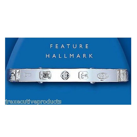 Solid Sterling Silver Ladies 6mm Hallmark Expandable Bangle