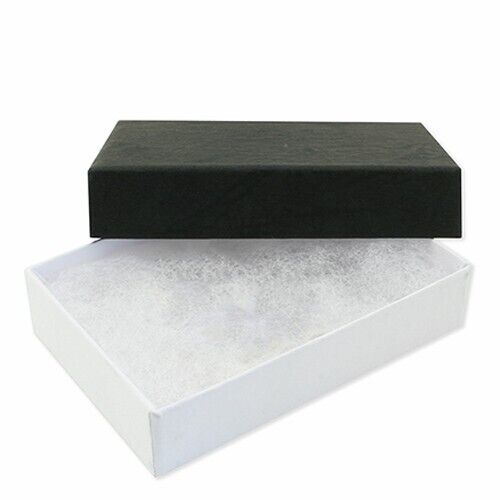 Black and white jewellery gift box for sterling silver dog whistle by J R Jewellery