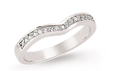 J R Jewellery sterling silver wishbone eternity ring with sparkling stones in elegant design