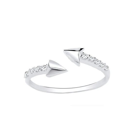 Arrow Ring Solid Sterling Silver Ladies