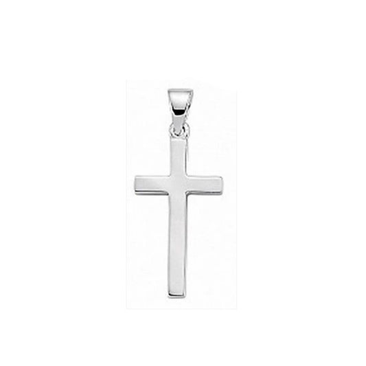 Sterling Silver Plain Cross Pendant 925 Hallmark 31 x 15mm