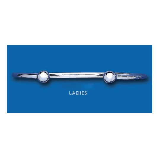 Sterling Silver Ladies Solid Torque Bangle