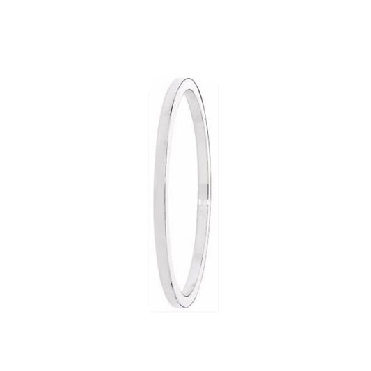 Sterling Silver Slave Bangle 4mm Wide Ladies British made