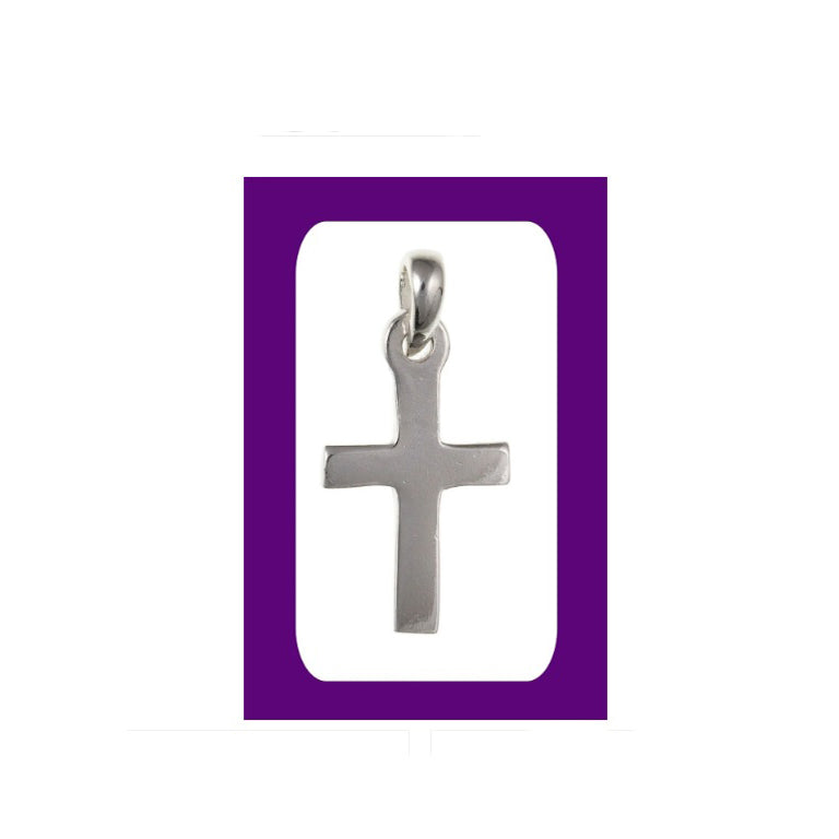 Sterling Silver Small Cross Pendant 925 hallmark 13 x 9mm