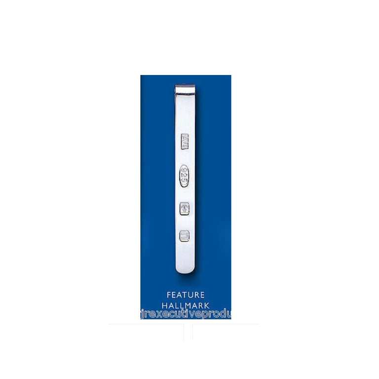 Tie Slide Solid Sterling Silver Feature Hallmark Men's Gents
