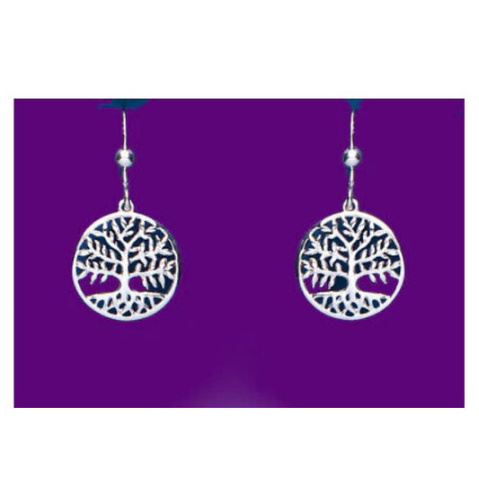 Tree of Life Earrings Sterling Silver 925 Hallmark Drops Ladies Drop Boxed New