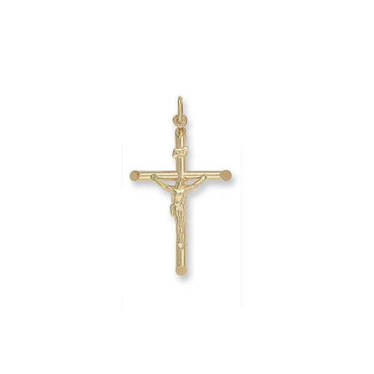 Gold Cross Yellow Gold Crucifix Pendant Necklace large Crucifix