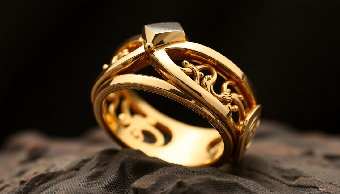 mens gold keeper ring