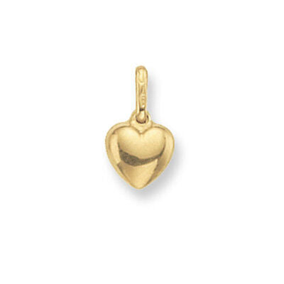 Yellow Gold Heart Pendant Hallmarked British Made