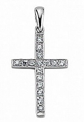 Religious 925 Sterling Silver Gemstone Cross 37 x 19mm 925 Hallmark