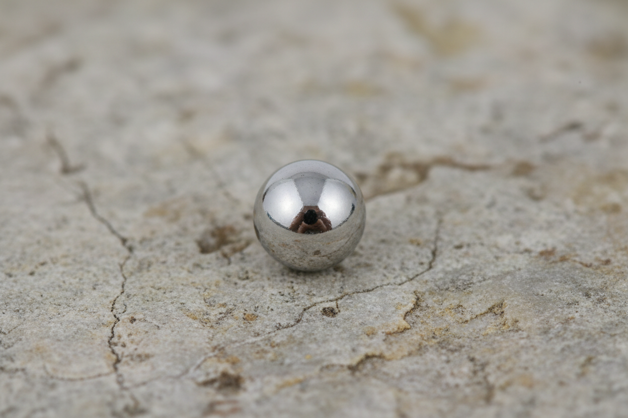 Men's Ball Stud Earring Gents Solid Sterling Silver