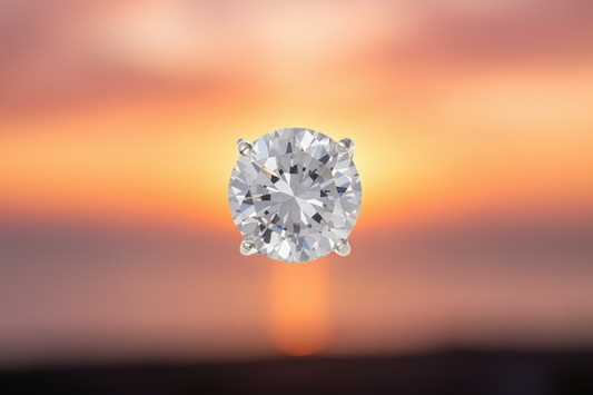 Mens Solitaire Silver Earring 925 Hallmark 1.5 Carat Gem Gents Stud