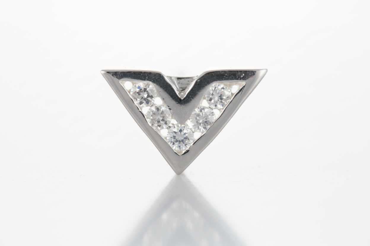 Mens Stud Earring Sterling Silver