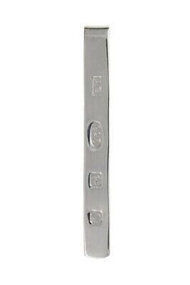 Tie Slide Solid Sterling Silver Feature Hallmark Men's Gents