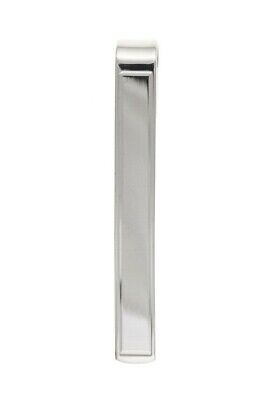 Tie Slide Solid Silver Plain Men's Gents 925 Hallmark