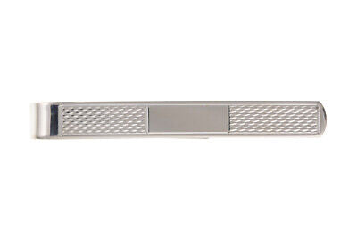 Tie Slide Solid Sterling Silver Engine Turned 7mm Wide