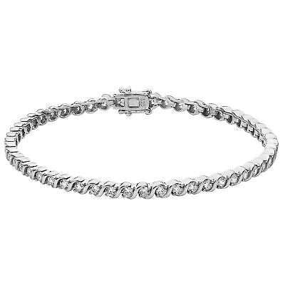 Ladies Gemstone Tennis Bracelet Solid Sterling Silver Hallmarked