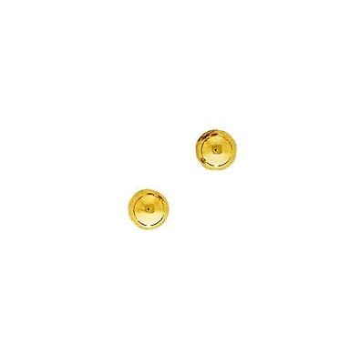Small Polished Round Ball Gold Stud Earrings 18ct Yellow Gold British Made 3mm