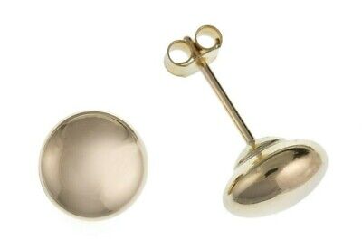 9ct Bouton Ball Stud Earrings 3mm Yellow Gold Studs British Made