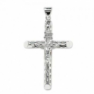 Sterling Silver Large Crucifix Cross 74 x 45mm Full Hallmark 20 Grams Heavy