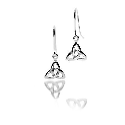 Celtic Trinity Knot Earrings Drop Sterling Silver 925 Hallmarked Drops
