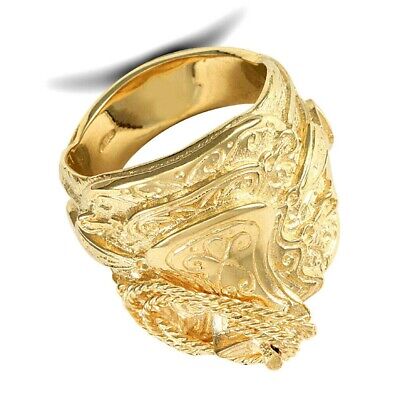 Heavy Gold Saddle Ring Men's Solid 9ct Yellow Gold Hallmarked British made