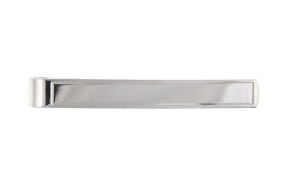 Tie Slide Solid Silver Plain Men's Gents 925 Hallmark