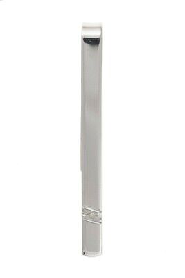 Real Diamond Tie Slide Solid Sterling Silver Men's Tie Pin 925 hallmark