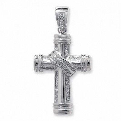 Sterling Silver Large Cross Pendant 59 x 32mm Full Hallmark 16 Grams Heavy
