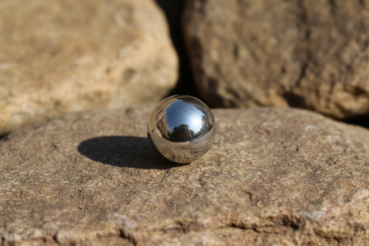 Men's Ball Stud Earring Gents Solid Sterling Silver