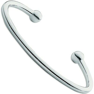 Solid Silver Torque Bangle Ladies Cuff Bracelet 21 Grams Full British Hallmark