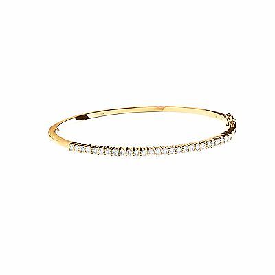 9ct Yellow Gold 0.50ctw Diamond Bangle