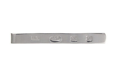 Tie Slide Solid Sterling Silver Feature Hallmark Men's Gents