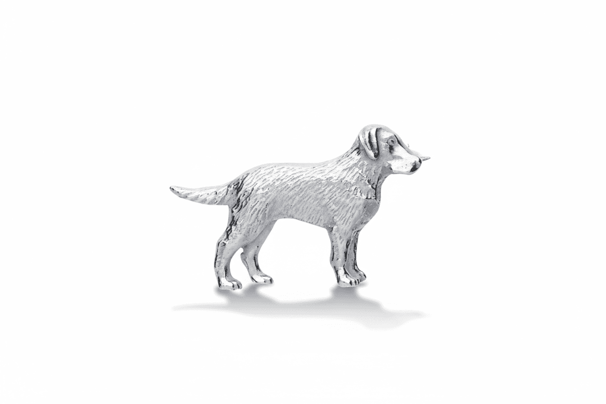 Solid Silver Dog Brooch 925 Hallmark Brand New Gift