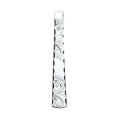 Tie Slide Tapered Solid Sterling Silver 925 Hallmark
