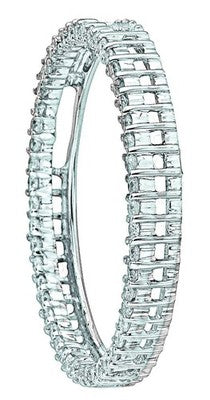 Diamond Circle Pendant Necklace 18ct White Gold 18" / 45cm Chain 1 Carat Diamond