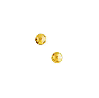 Small Polished Round Ball Gold Stud Earrings 18ct Yellow Gold British Made 3mm