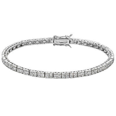 Solid Sterling Silver Ladies Tennis Bracelet Hallmarked