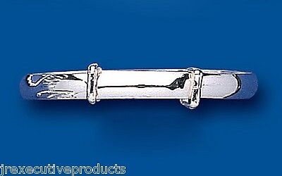Baby Bangle Solid Silver Christening Plain Sterling Silver Adjustable Bracelet