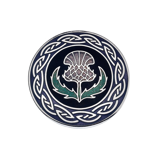 Scottish Thistle Brooch Silver Plated Brand New Gift Packaging