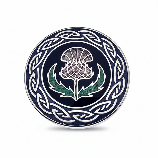 Scottish Thistle Brooch Silver Plated Brand New Gift Packaging