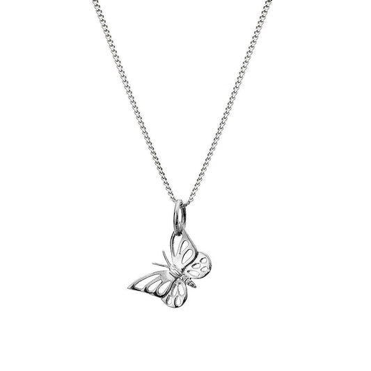 Pretty Butterfly Pendant Necklace Sterling Silver 925 Hallmark All Chain Lengths