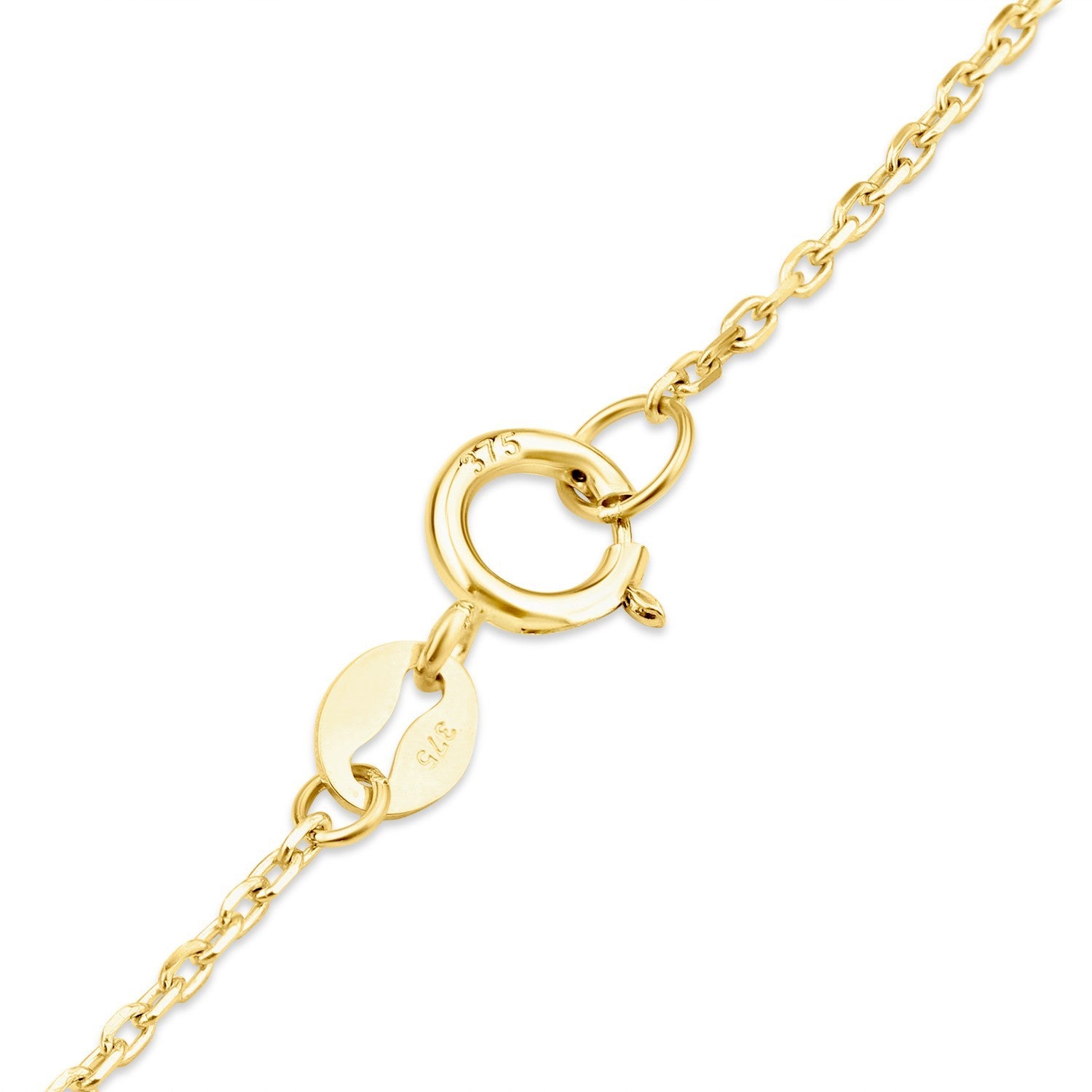 Open Circle Station Bracelet 9ct Yellow Gold 375 Hallmark 19cm length