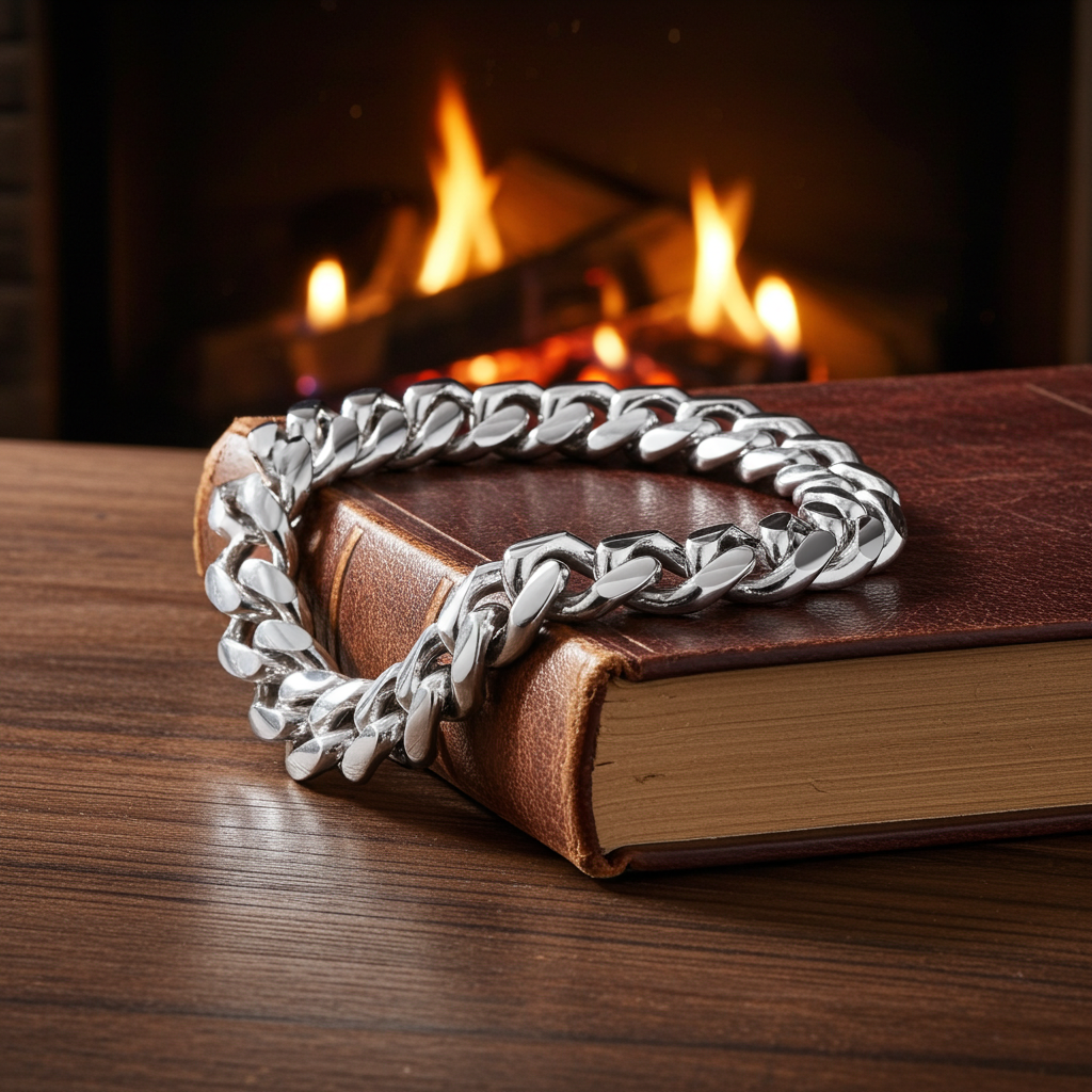 Solid Silver Mens Cuban Bracelet HEAVY 172 GRAMS 18.5mm Wide Hallmarked