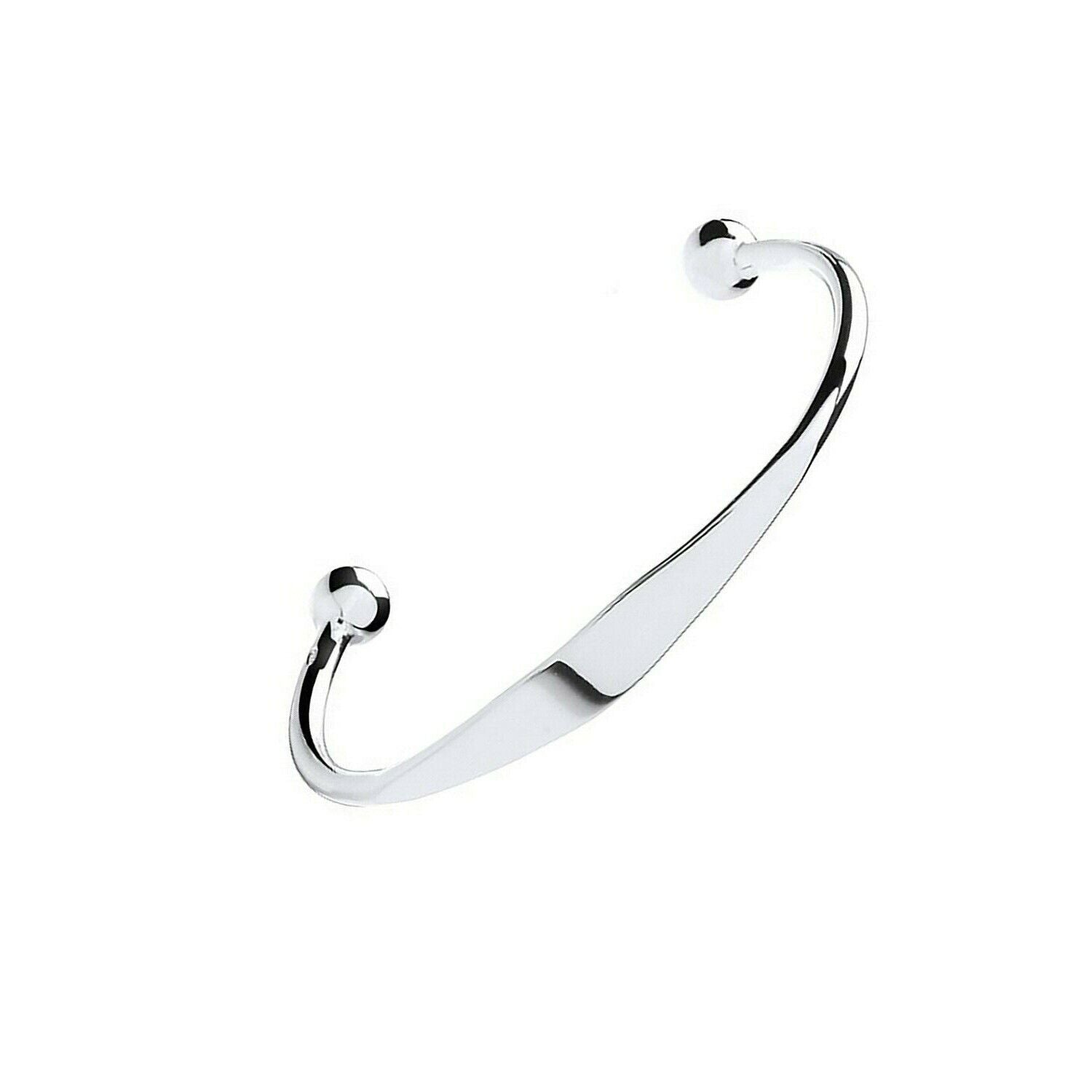 Baby Identity Torque Bangle 925 Hallmark Boys and Girls Christening British Made