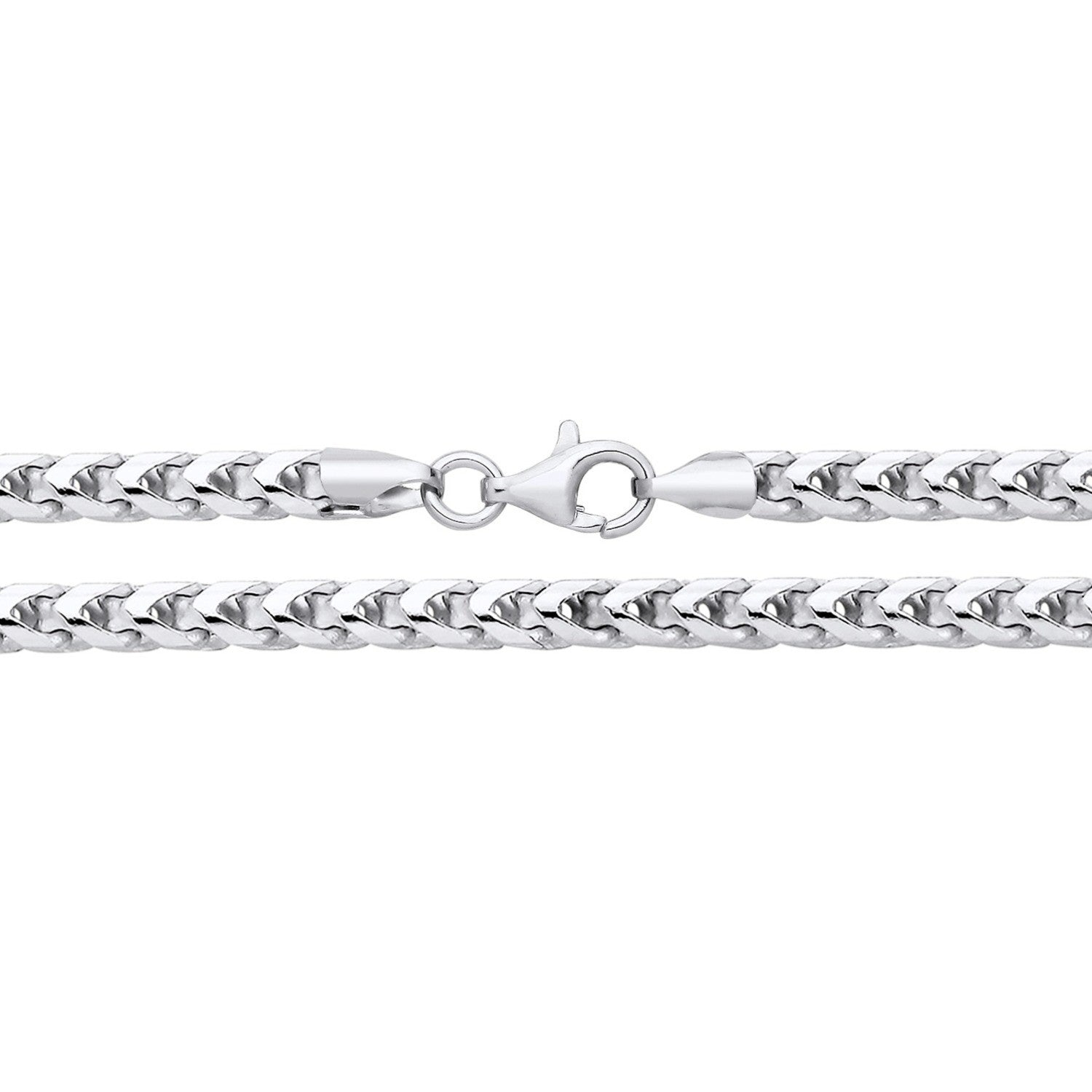 Sterling Silver Franco Chain 26"  3.8mm Wide British Made Hallmarked 43 grams