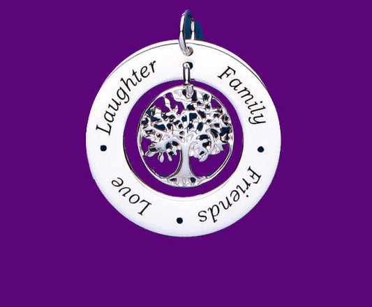 Tree of Life Pendant Sterling Silver 925 Hallmark All Chain Lengths