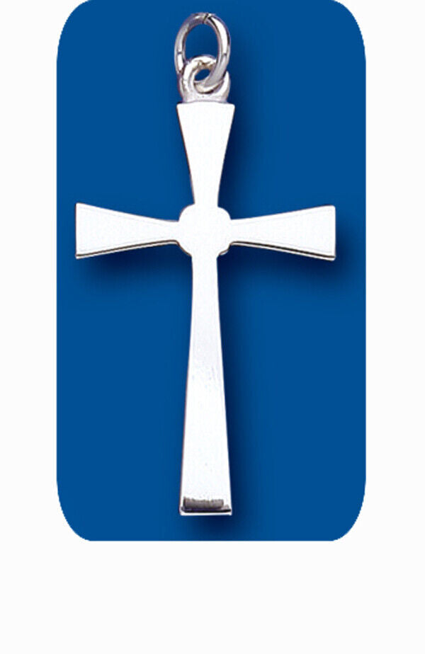 Sterling Silver Cross Pendant 925 hallmark 28 x 19mm